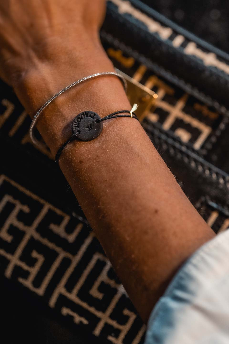 Bracelet je t'adore noir