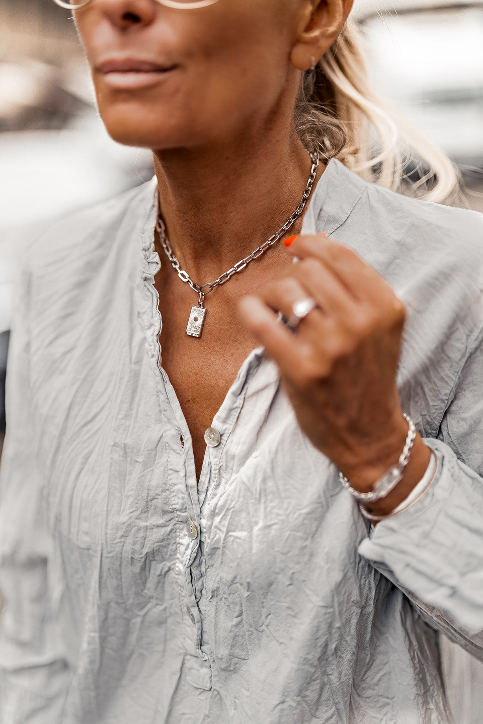 Bracelet Lion argent