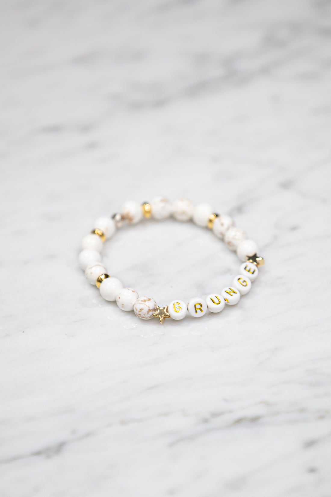 BRACELET MARBLE GRUNGE BLANC