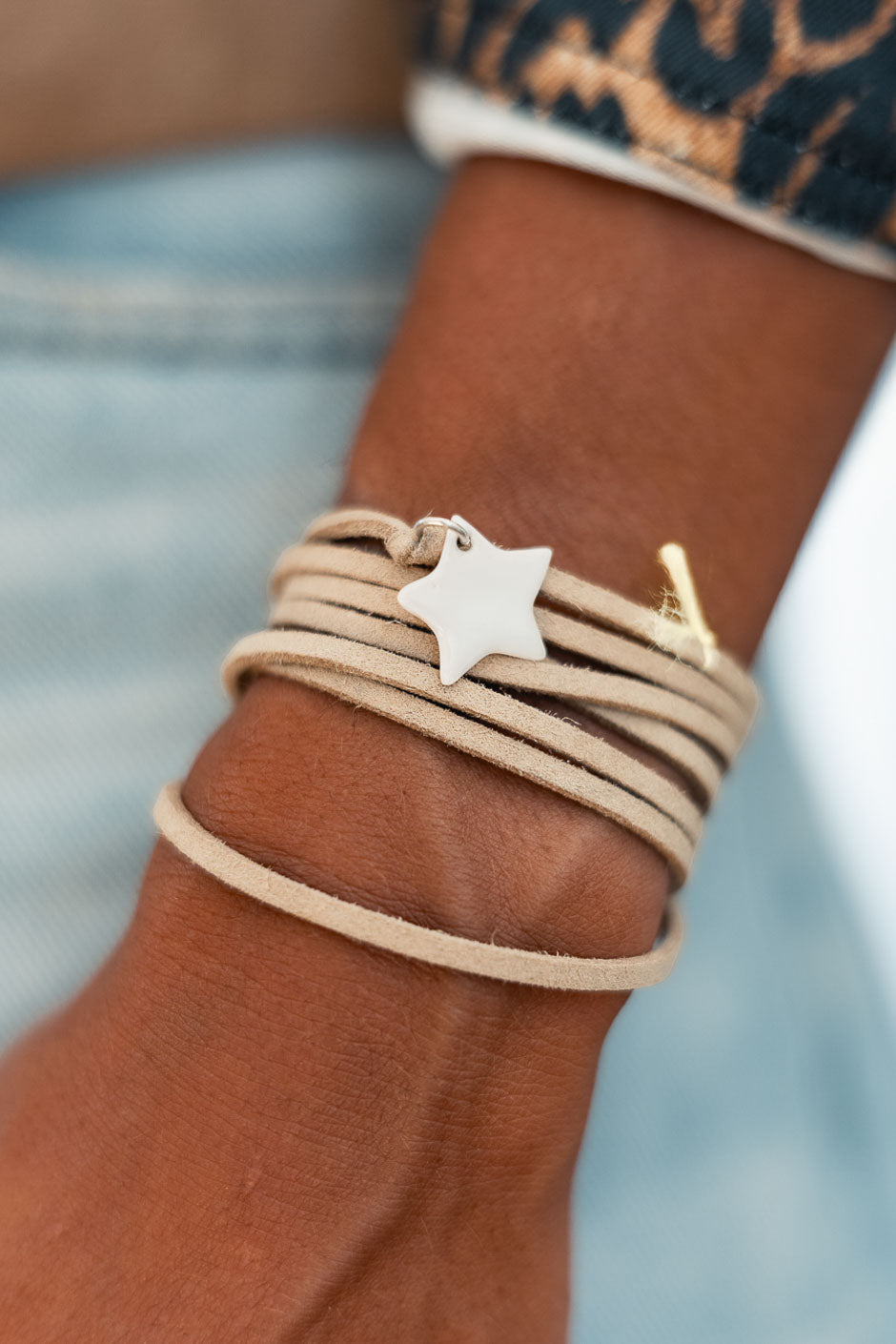 Jane natural white star bracelet/necklace