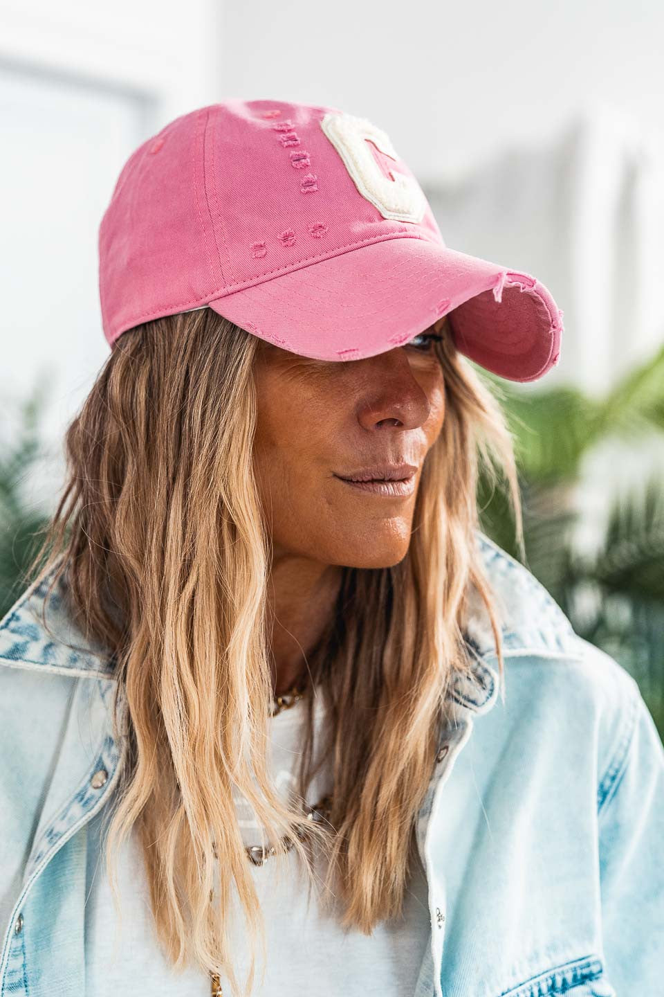 Casquette C rose