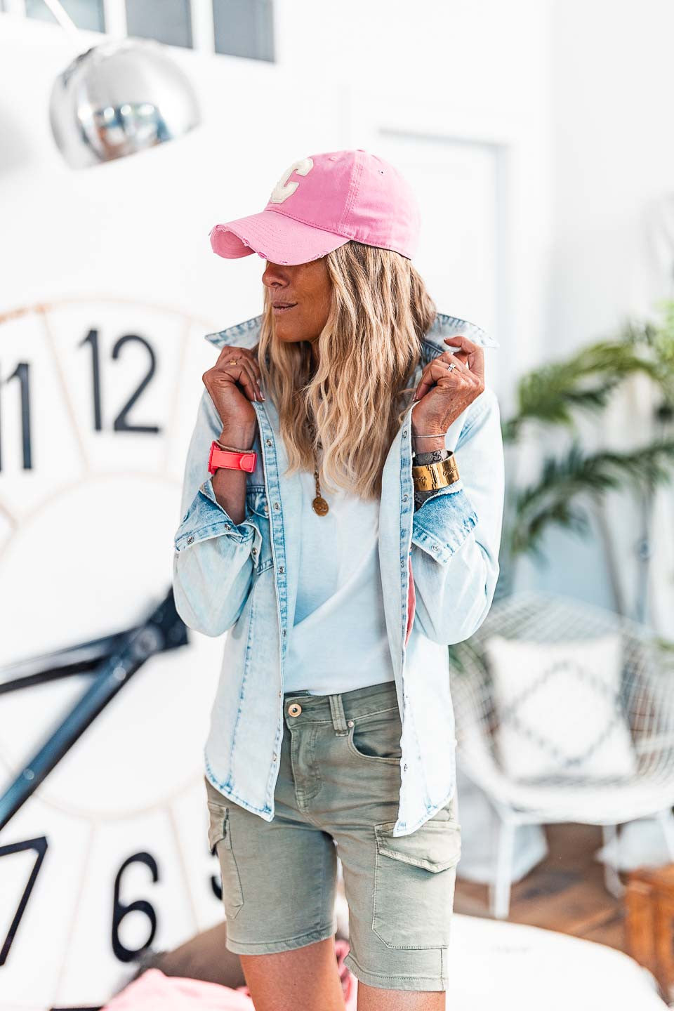Casquette C rose