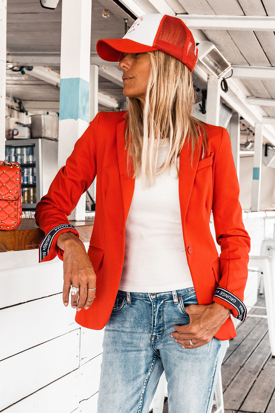 CASQUETTE (R)EVOLUTION grungemama rouge