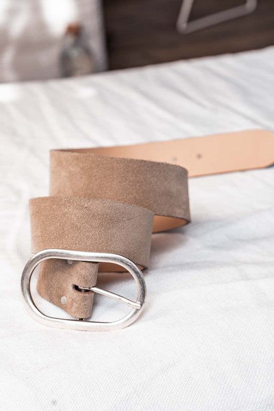 Ceinture Grungemama Bianca daim sable