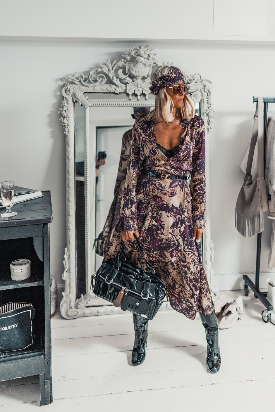 Ceinture Grungemama Lucky noir vernis gold