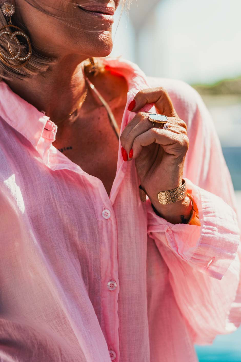 Chemise Banditas Agata rose