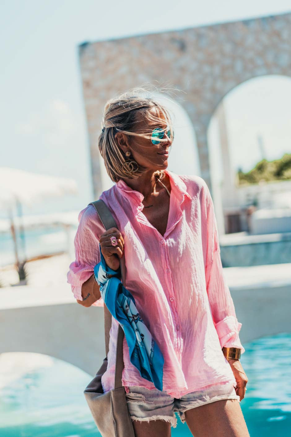 Chemise Banditas Agata rose