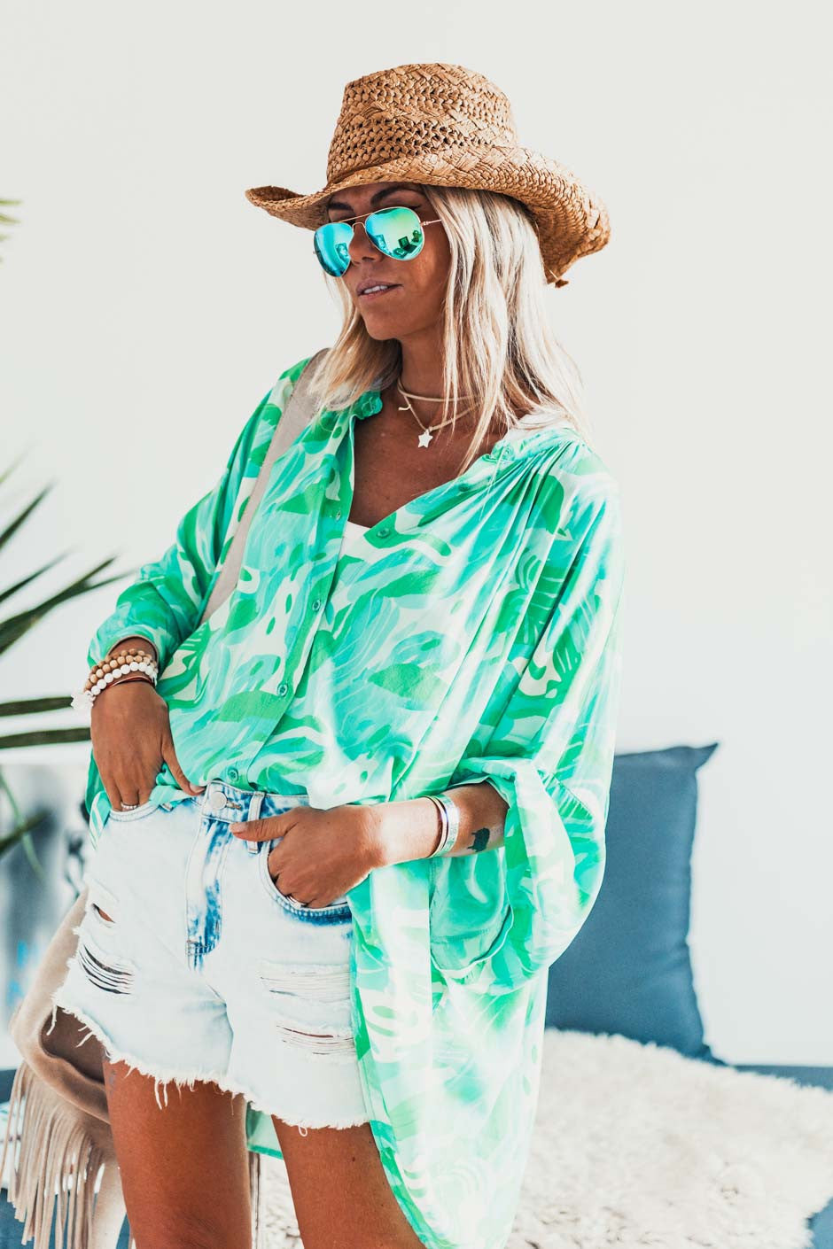 Chemise Banditas Minnea vert