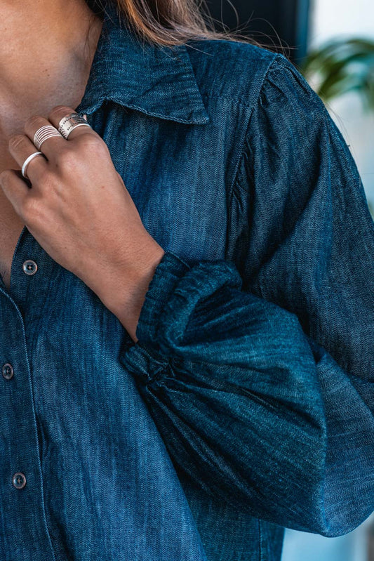 Chemise Banditas Odessa denim bleu