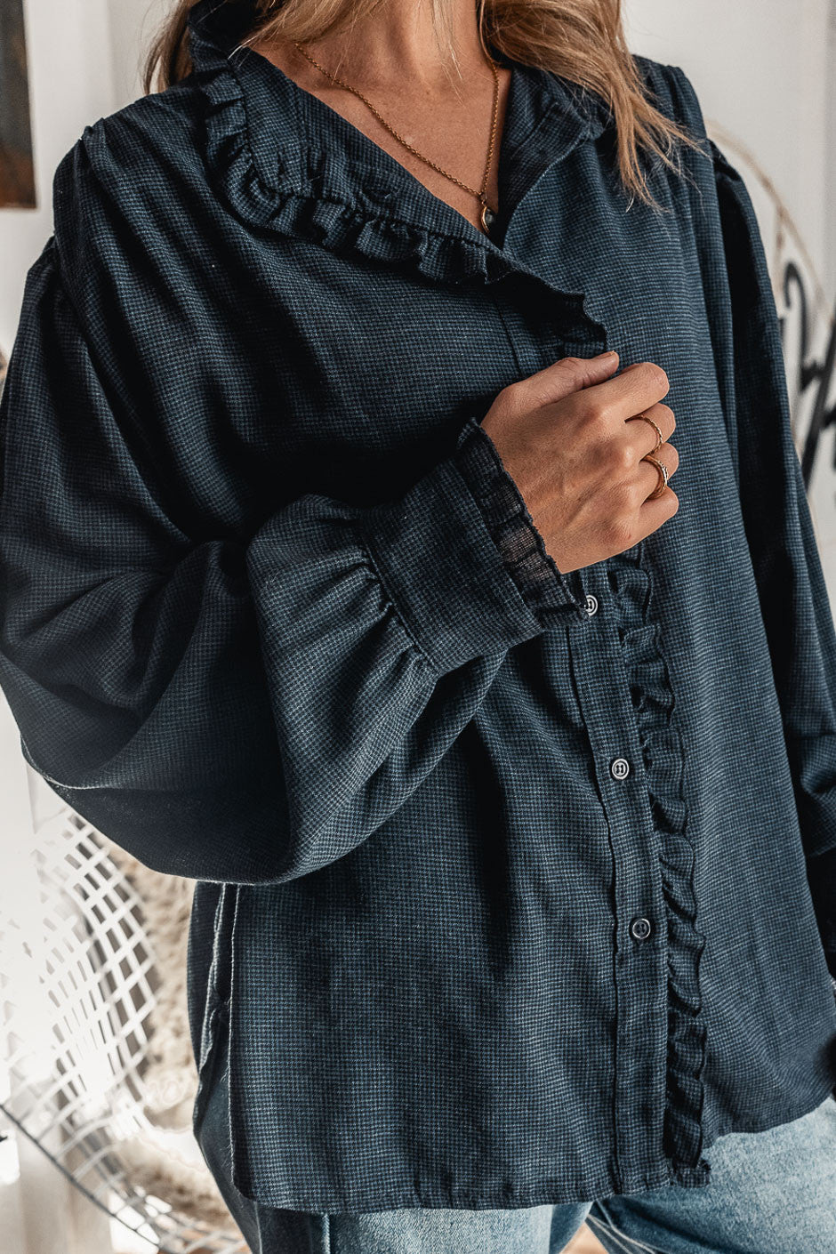 Chemise Banditas Palmi bleu