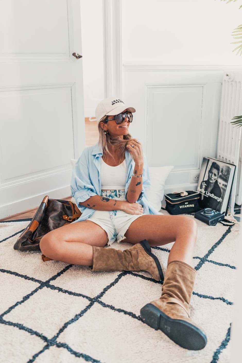 Chemise Banditas Petra raye bleu