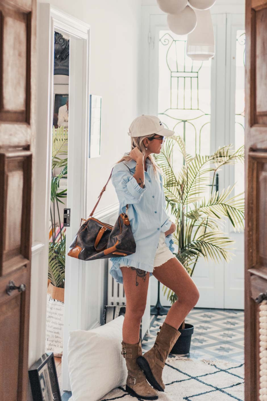 Chemise Banditas Petra raye bleu