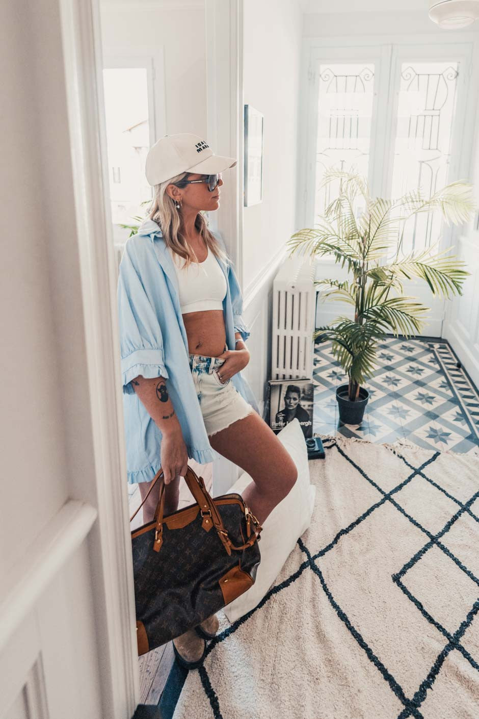 Chemise Banditas Petra raye bleu