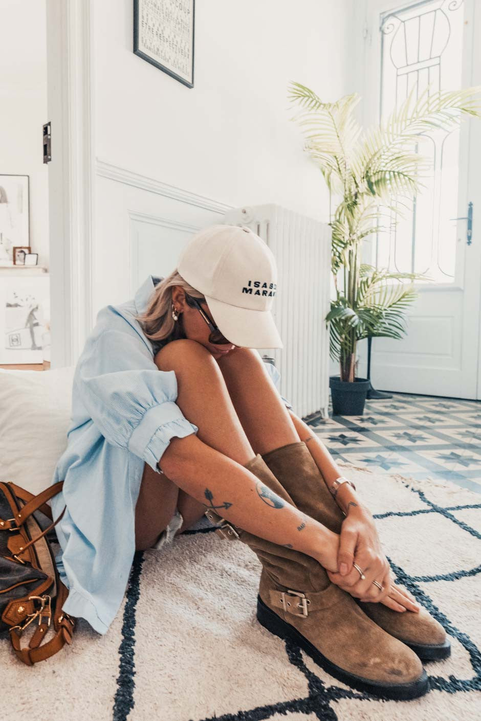 Chemise Banditas Petra raye bleu