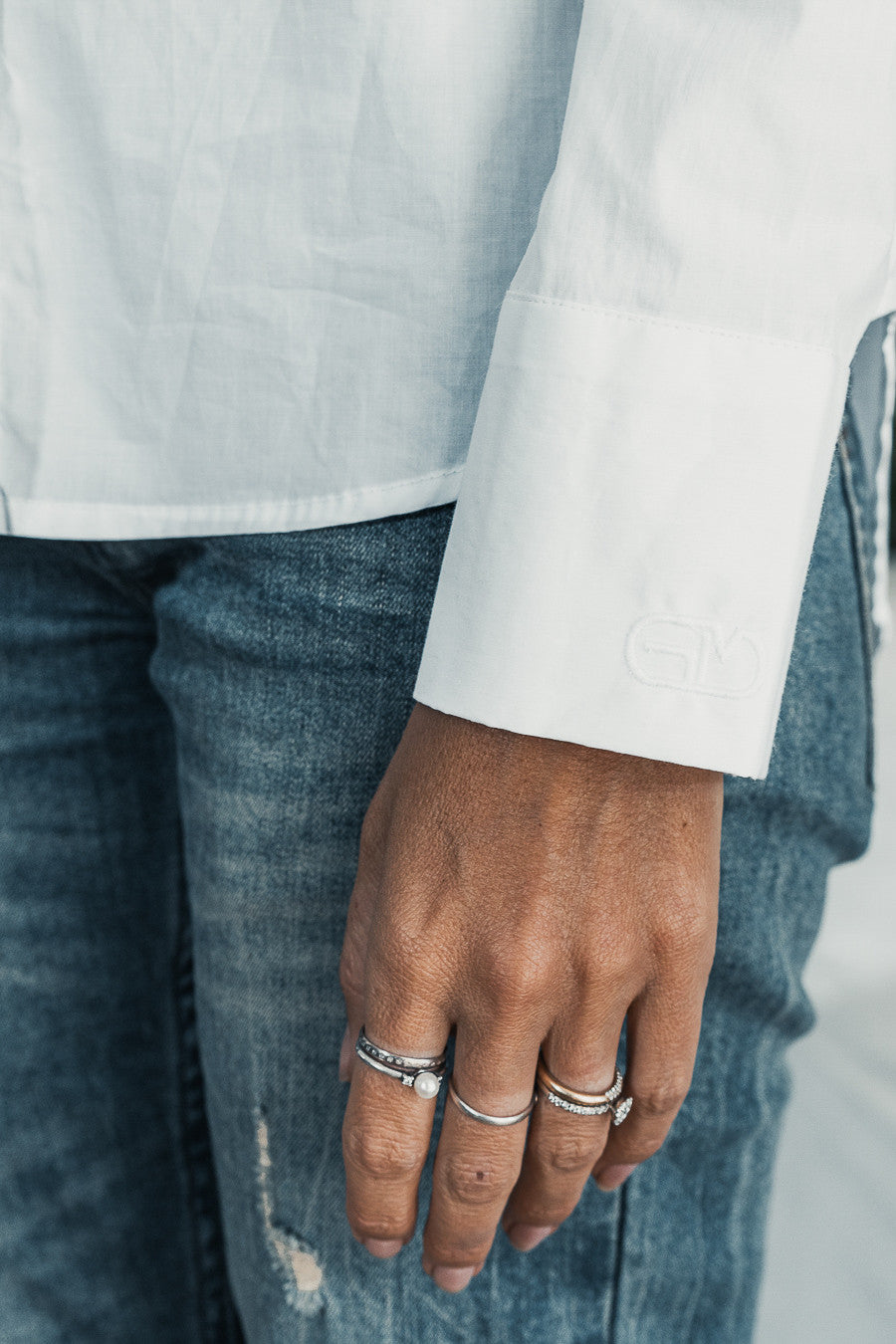 Chemise Grungemama Balyne blanc