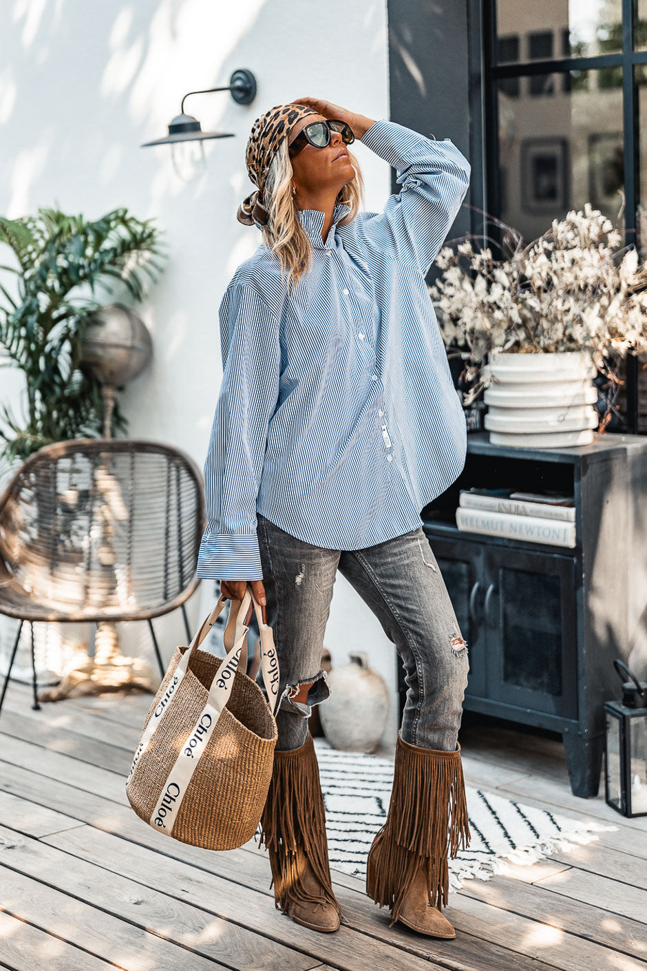 Chemise Grungemama Bony rayé