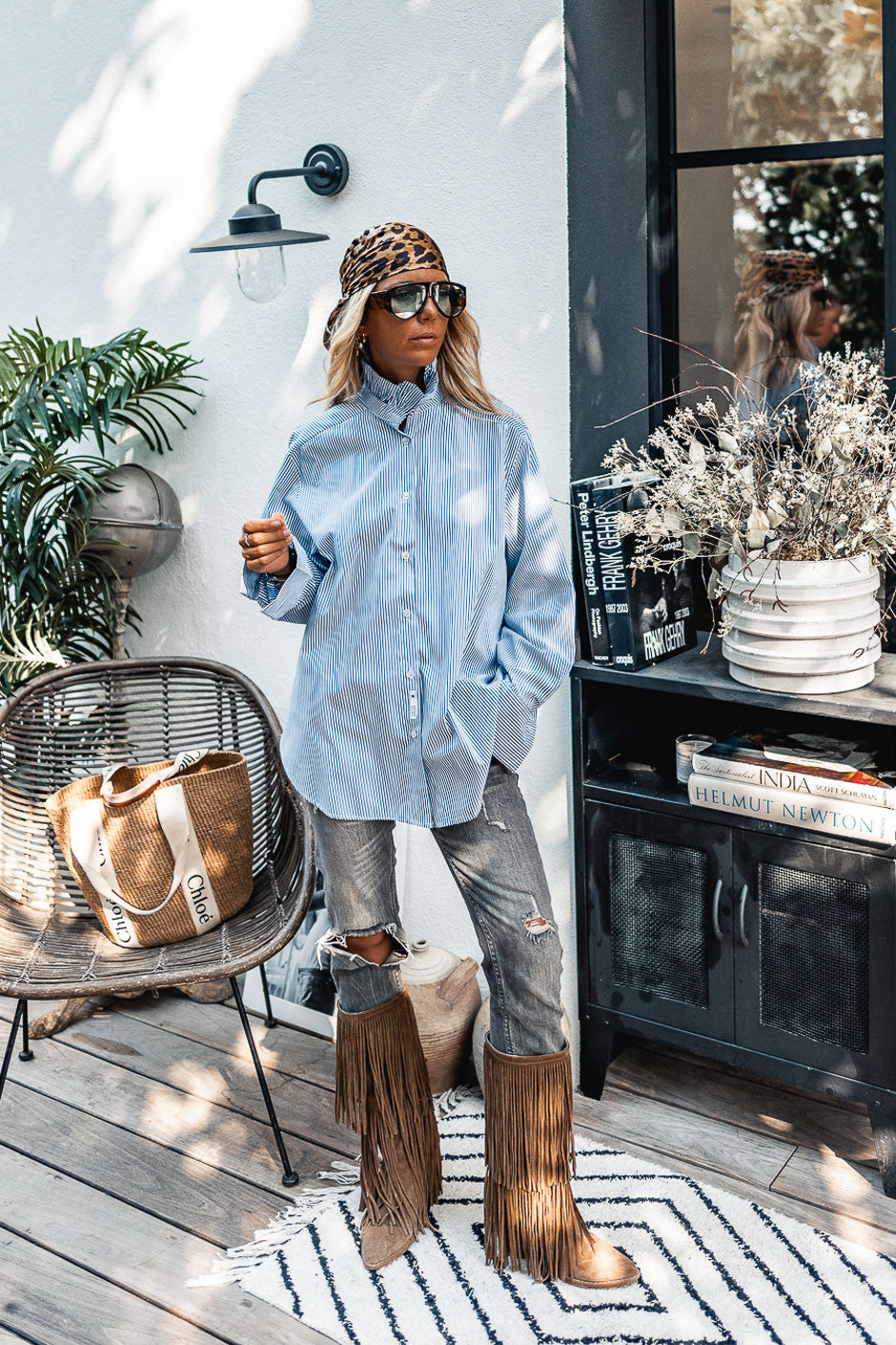 Chemise Grungemama Bony rayé