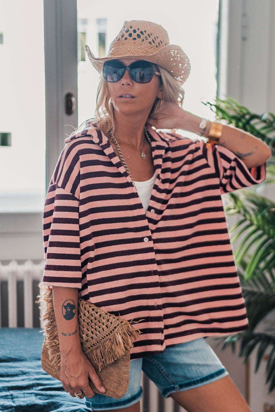 Chemise Grungemama Boston rose