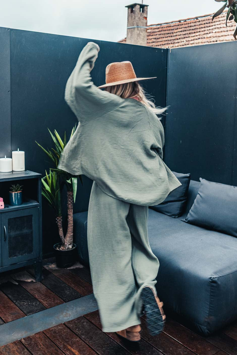 Chemise Grungemama Harper kaki