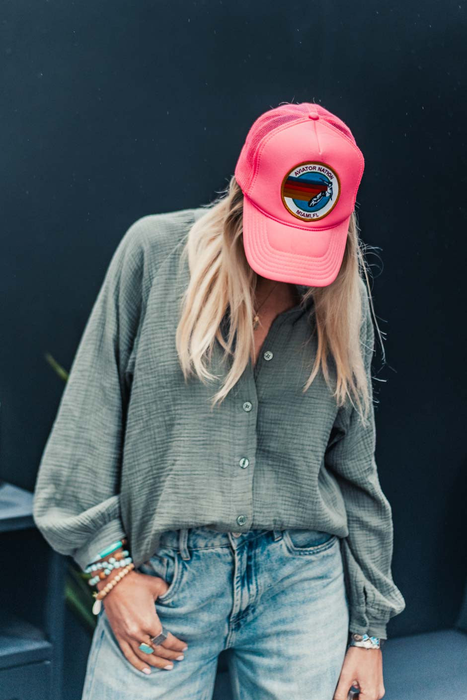 Chemise Grungemama Harper kaki