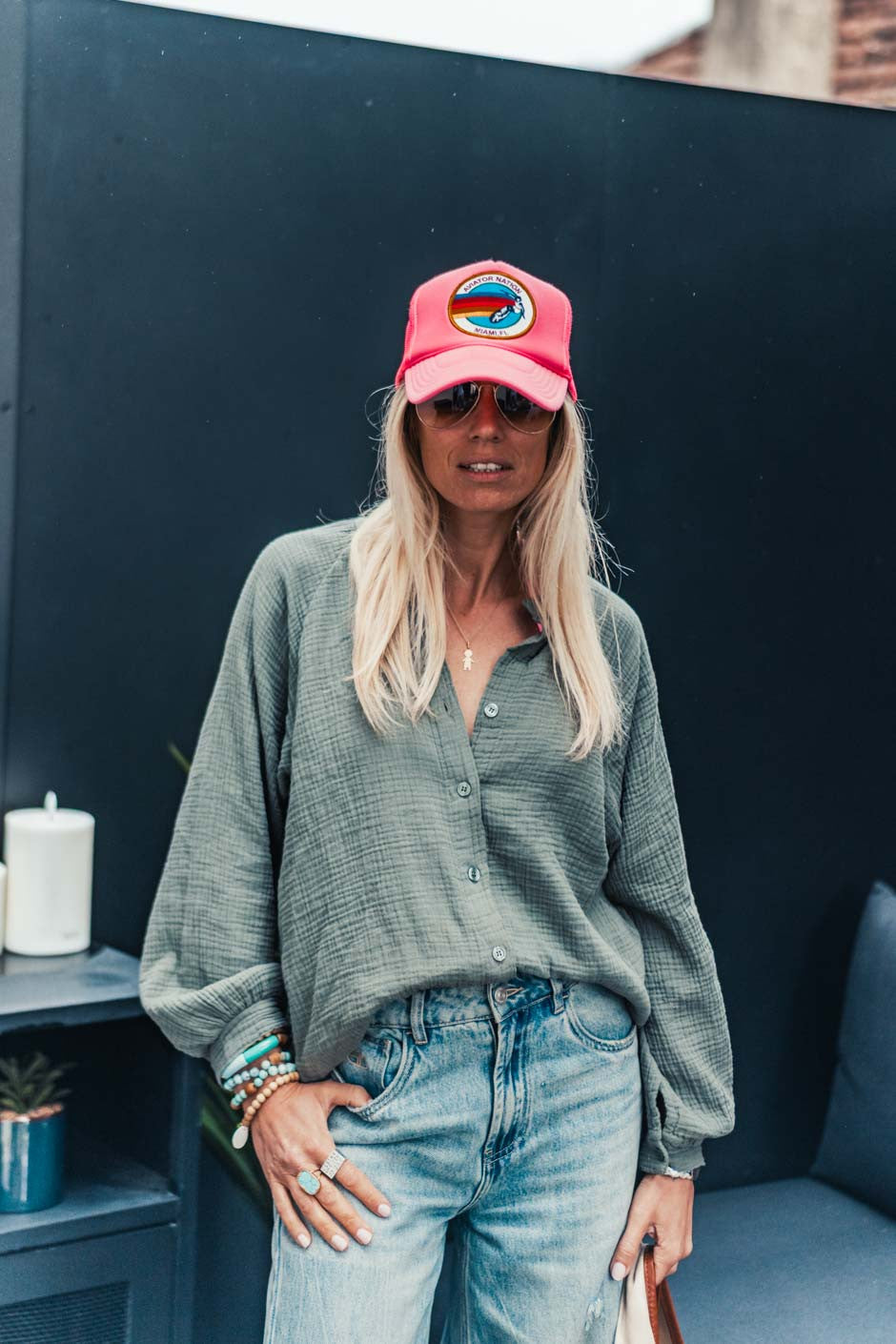 Chemise Grungemama Harper kaki