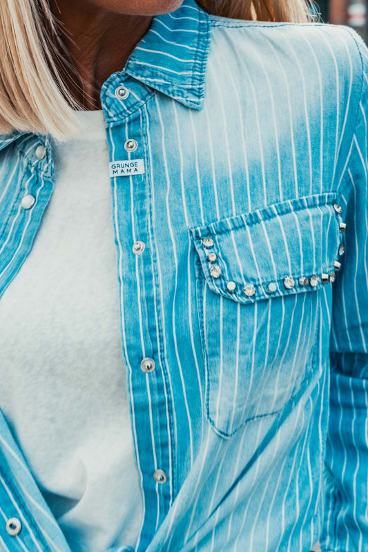 Chemise Grungemama Inaya bleu