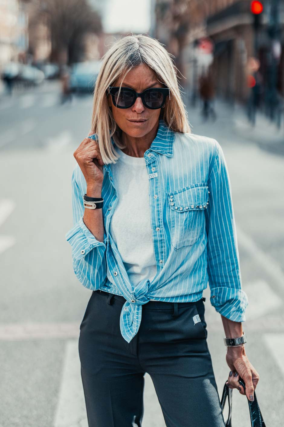 Chemise Grungemama Inaya bleu