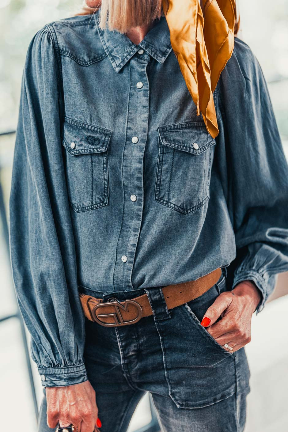 Chemise Grungemama Janis noir