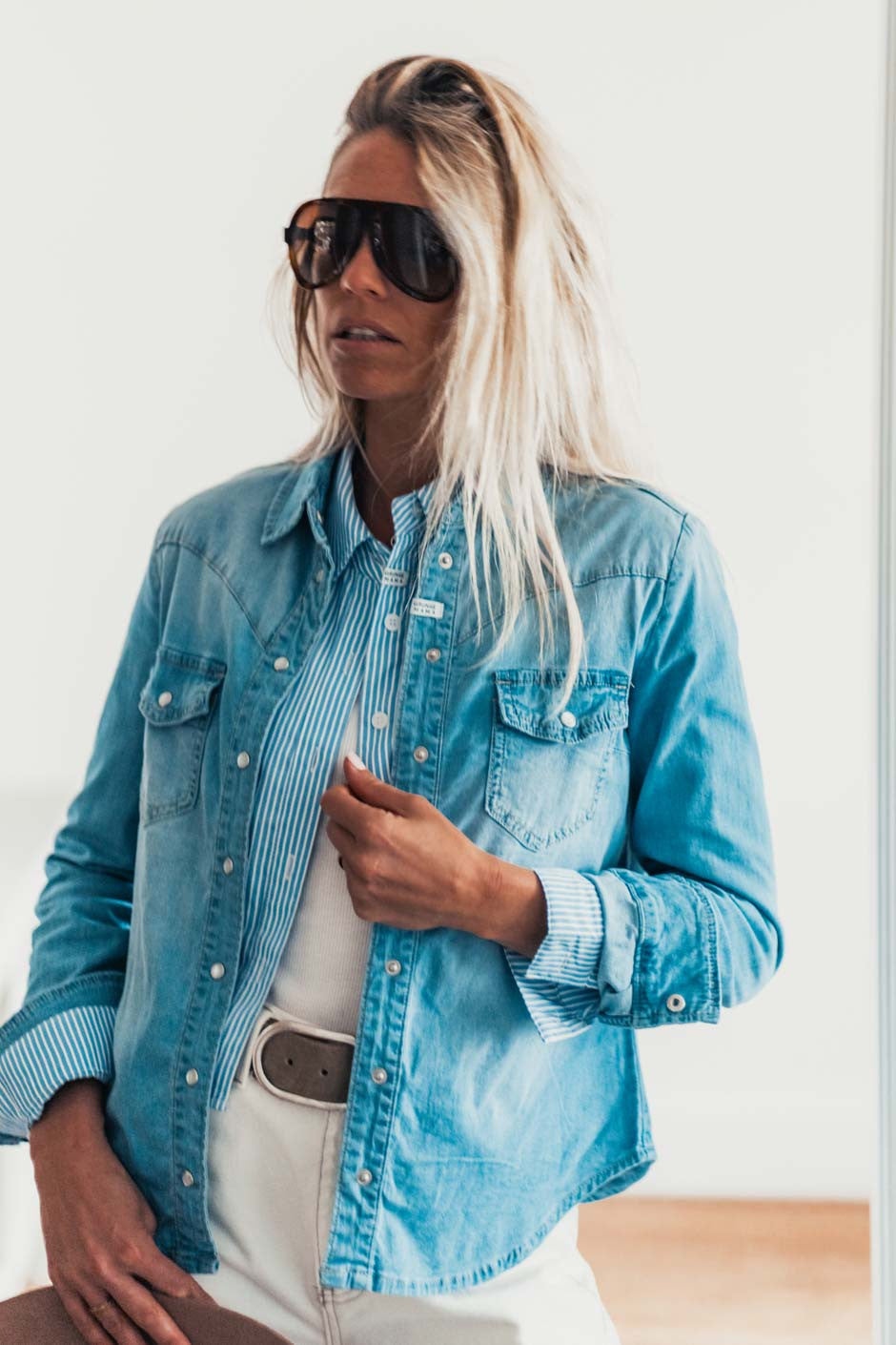 Chemise Grungemama Laxa bleu