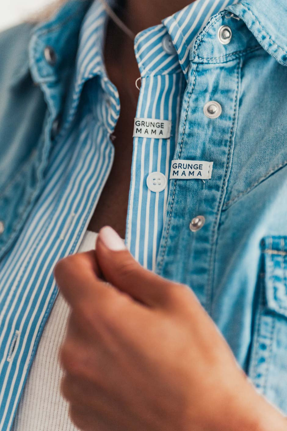 Chemise Grungemama Laxa bleu