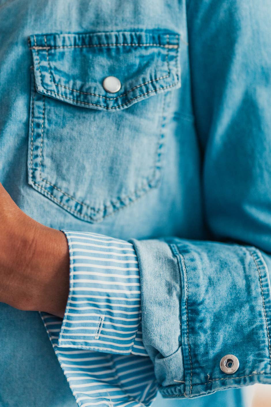 Chemise Grungemama Laxa bleu