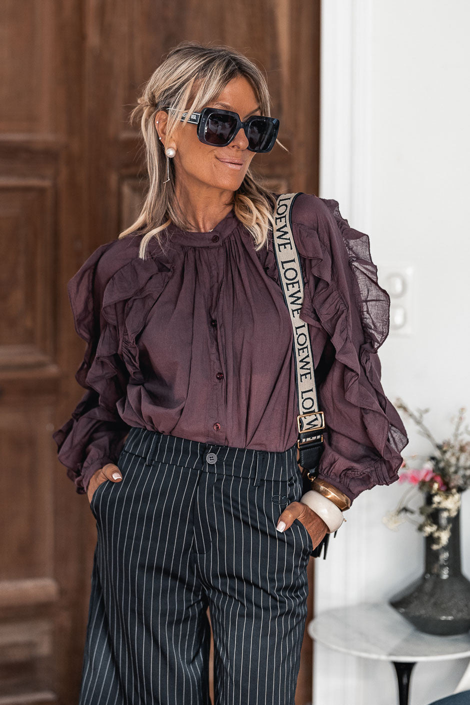 Chemise Grungemama Lynne bordeaux