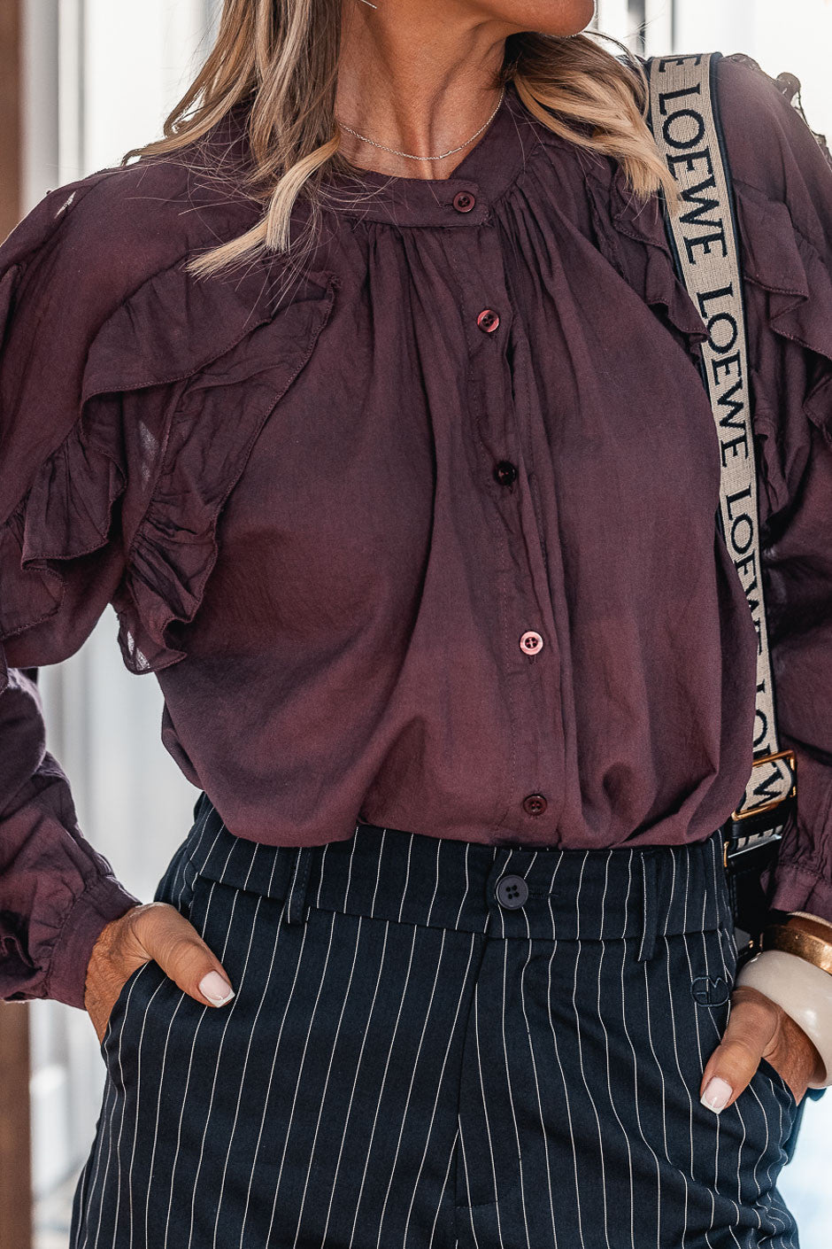 Chemise Grungemama Lynne bordeaux