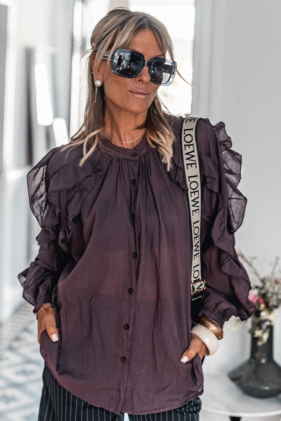 Chemise Grungemama Lynne bordeaux