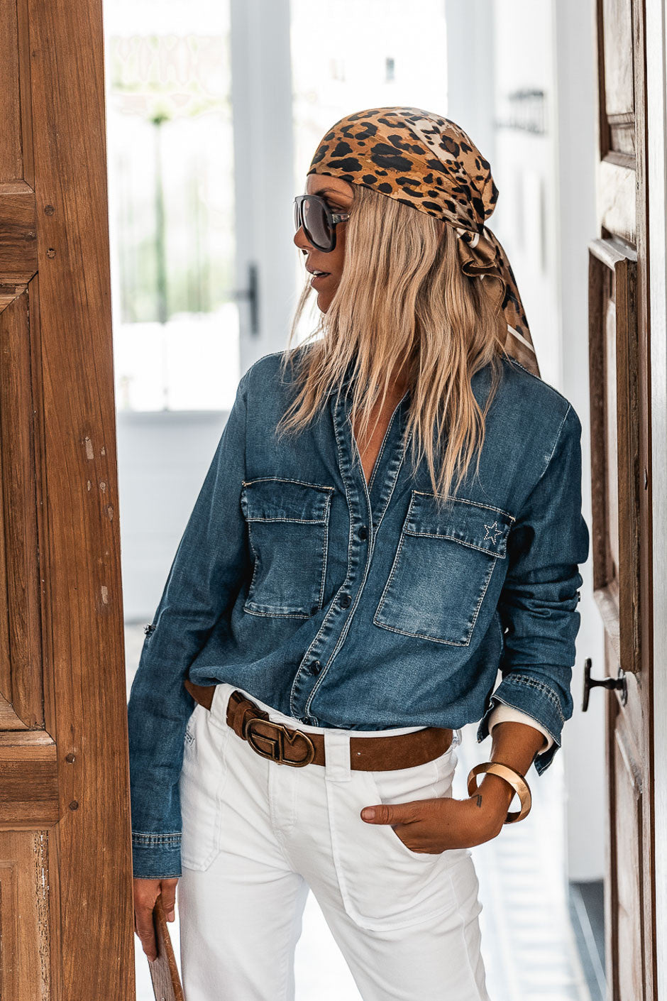 Chemise Grungemama Magda bleu