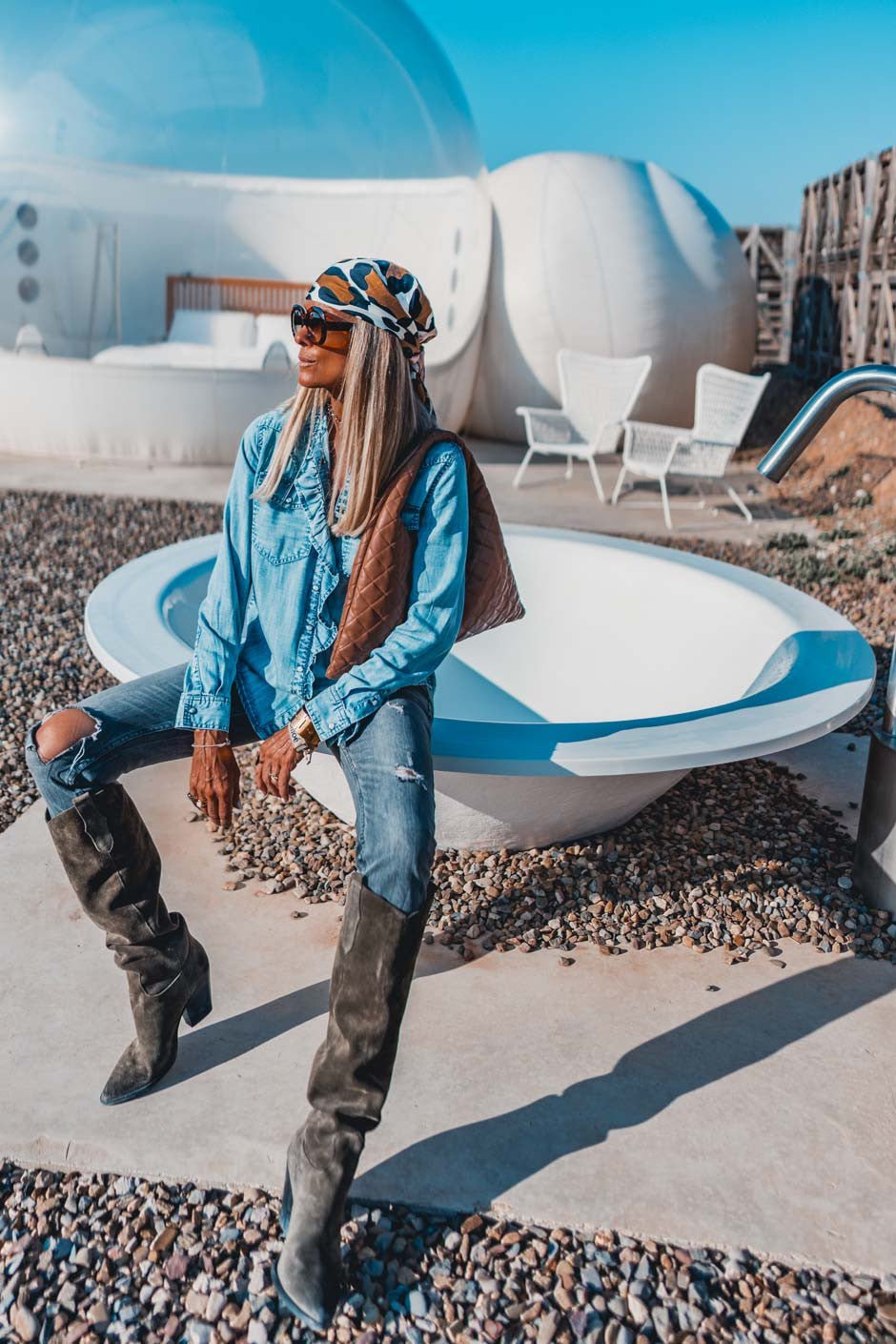 Chemise Grungemama Marvin bleu