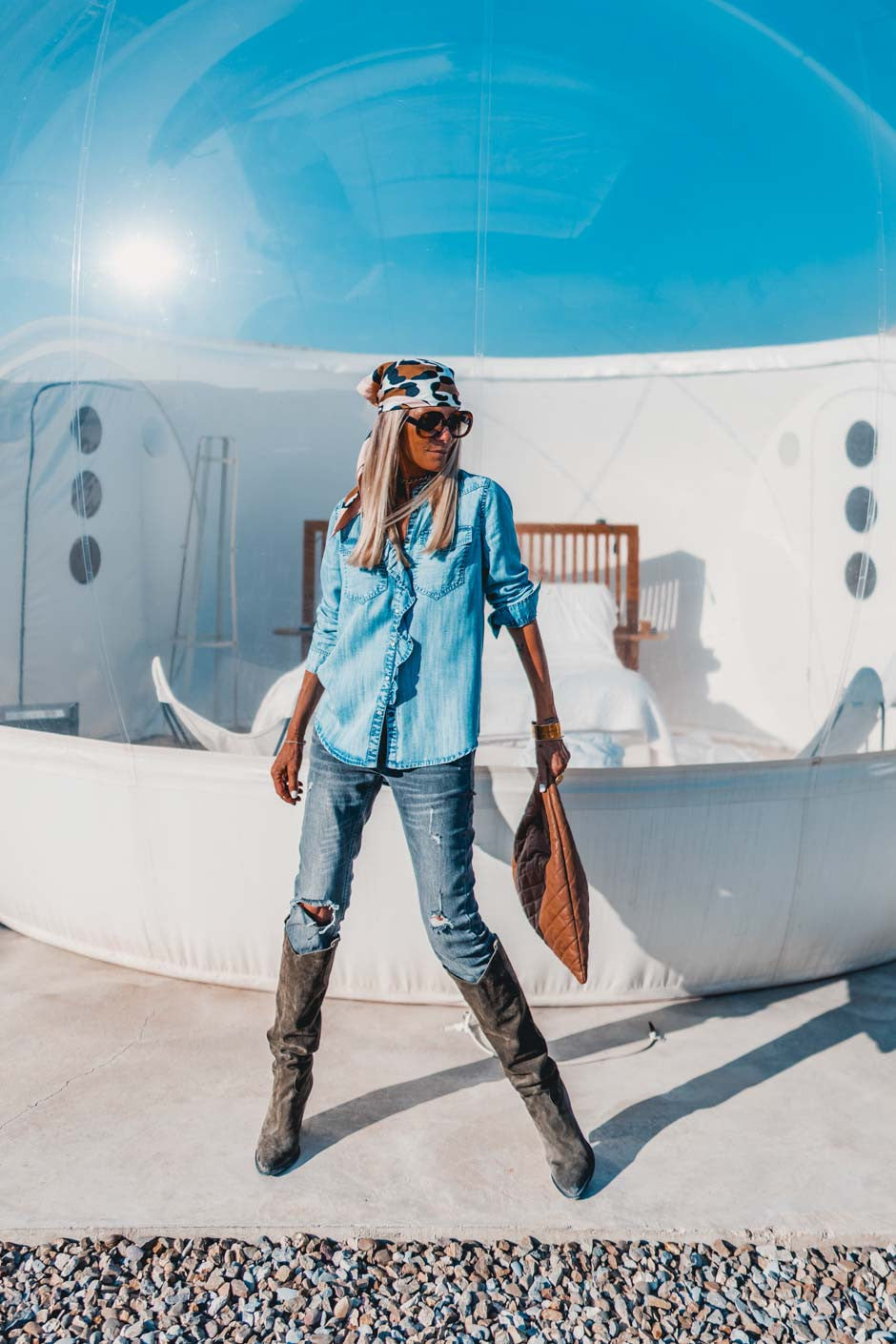 Chemise Grungemama Marvin bleu