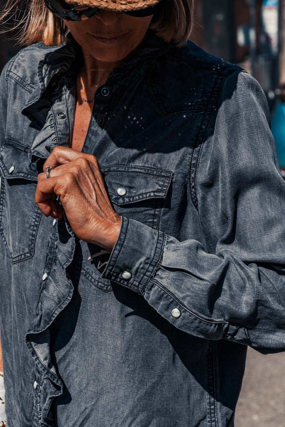 Chemise Grungemama Marvin noir