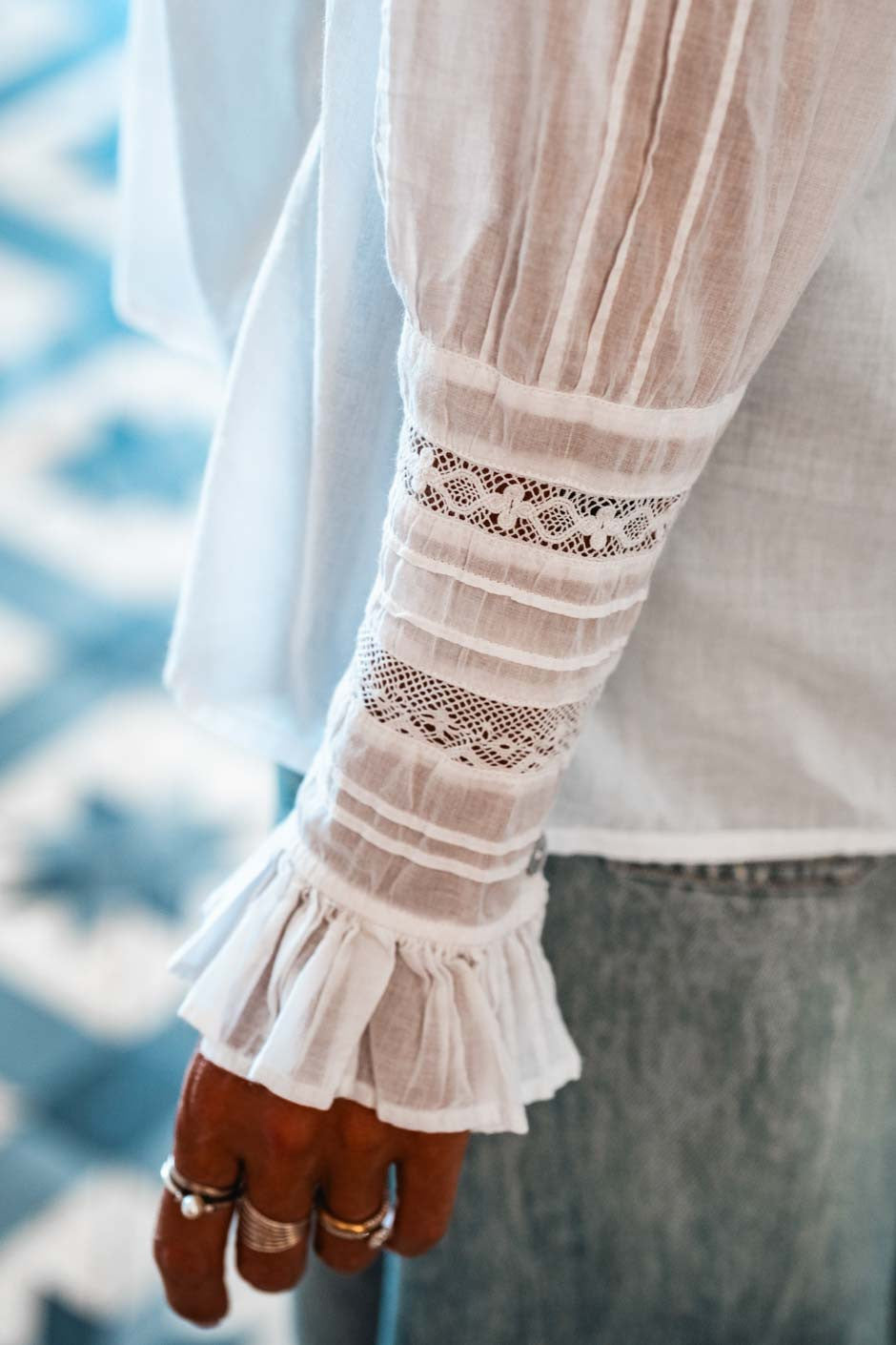 Chemise Grungemama Nella blanc