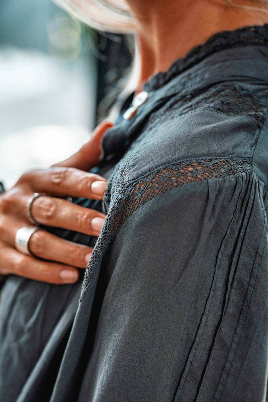 Chemise Grungemama Nella noir