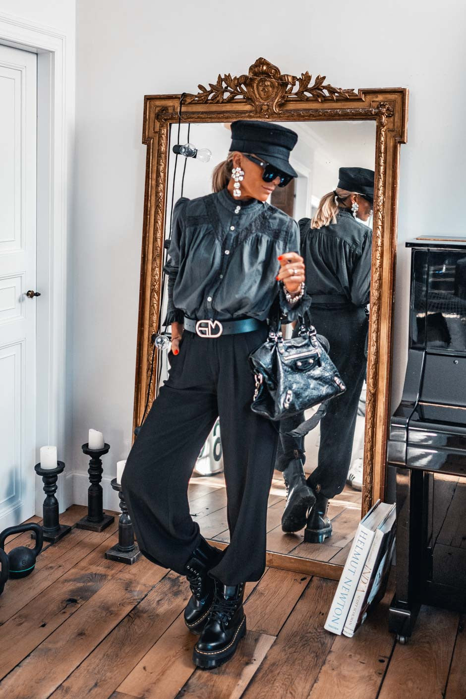 Chemise Grungemama Nella noir