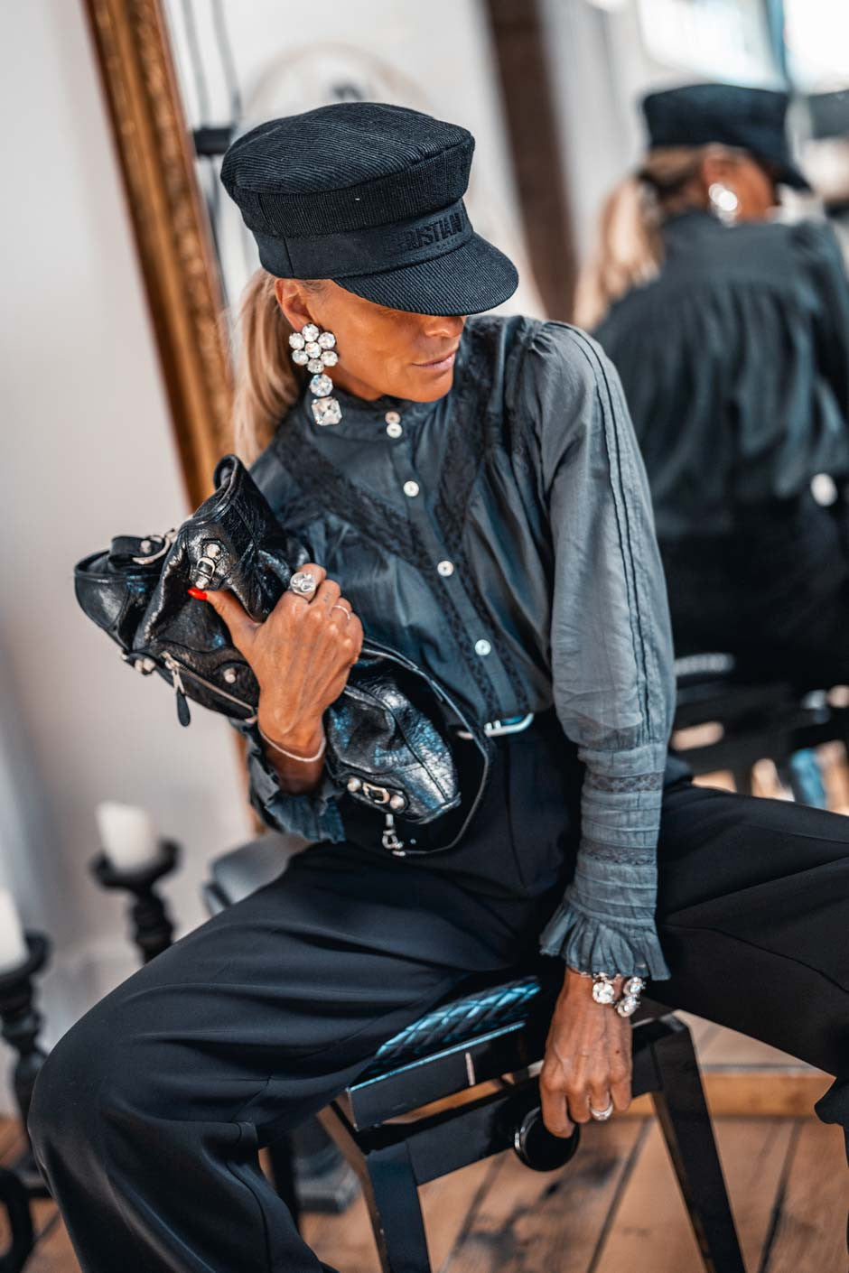 Chemise Grungemama Nella noir