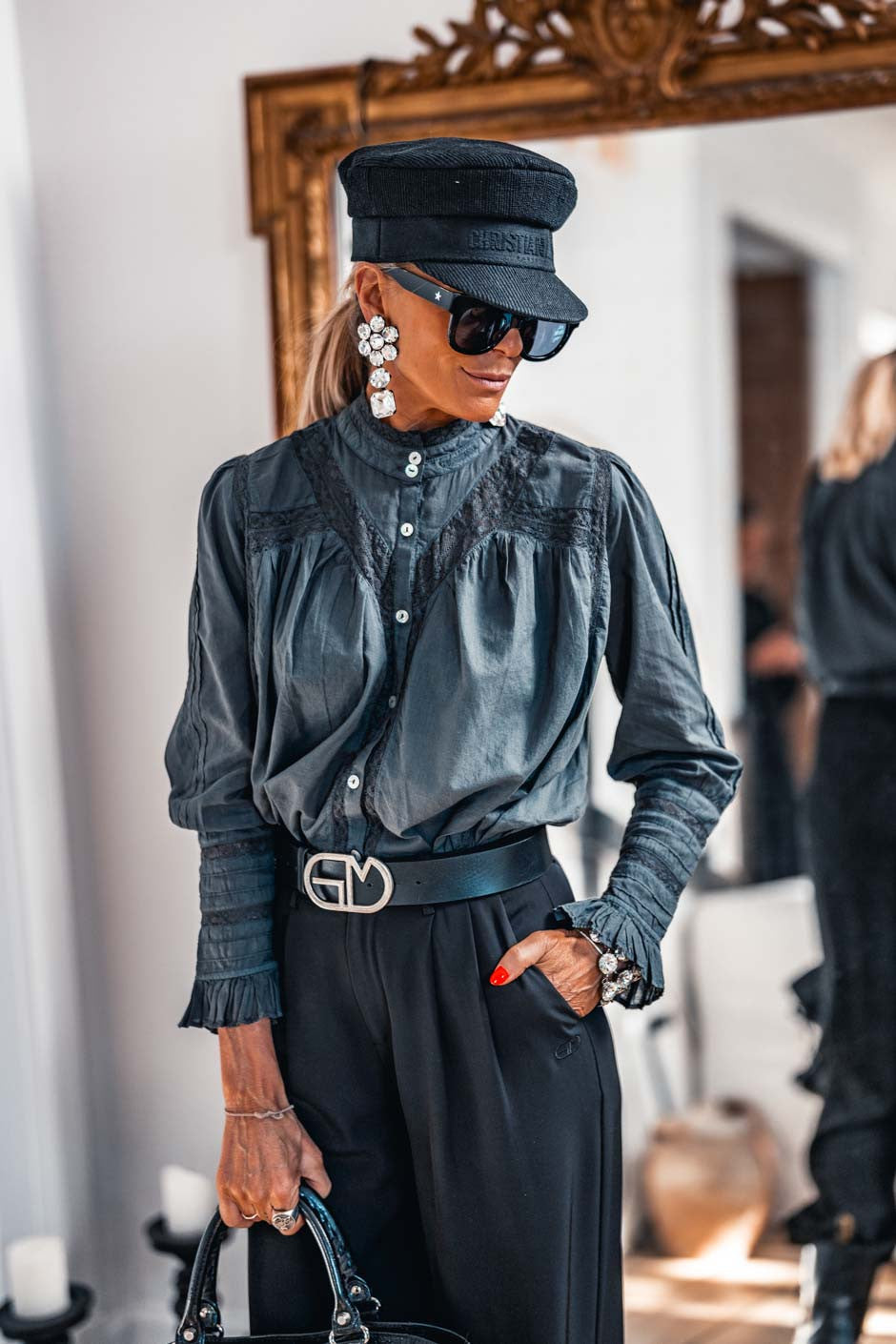 Chemise Grungemama Nella noir