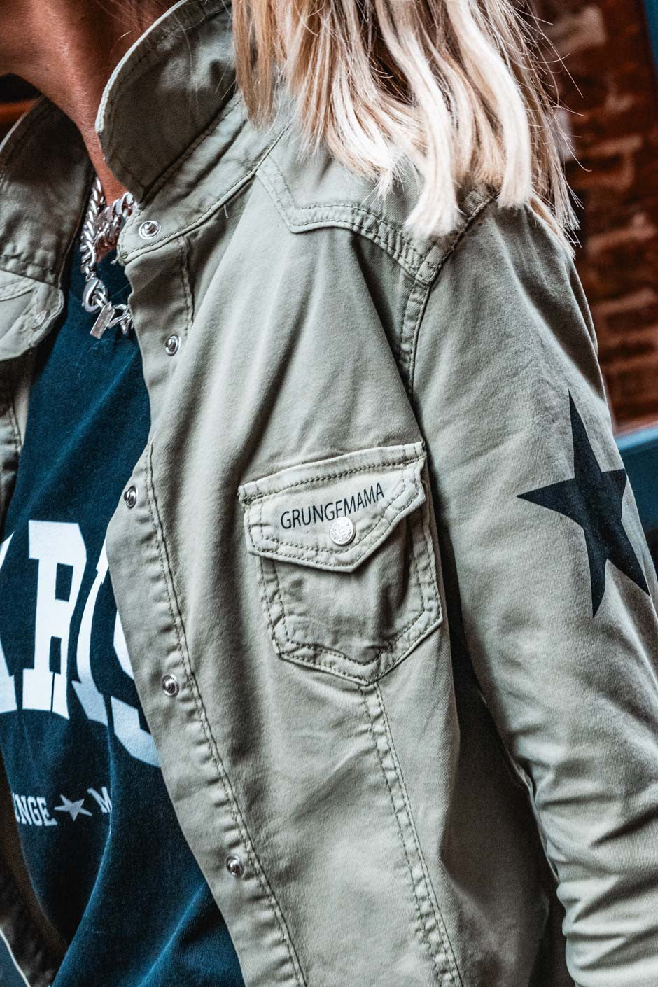 Chemise Grungemama new Good kaki