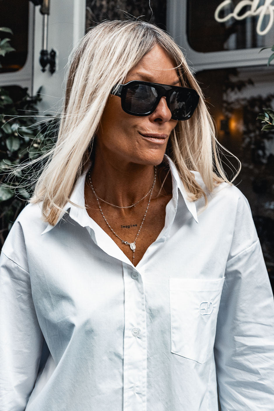 Chemise Grungemama New Sunny blanc