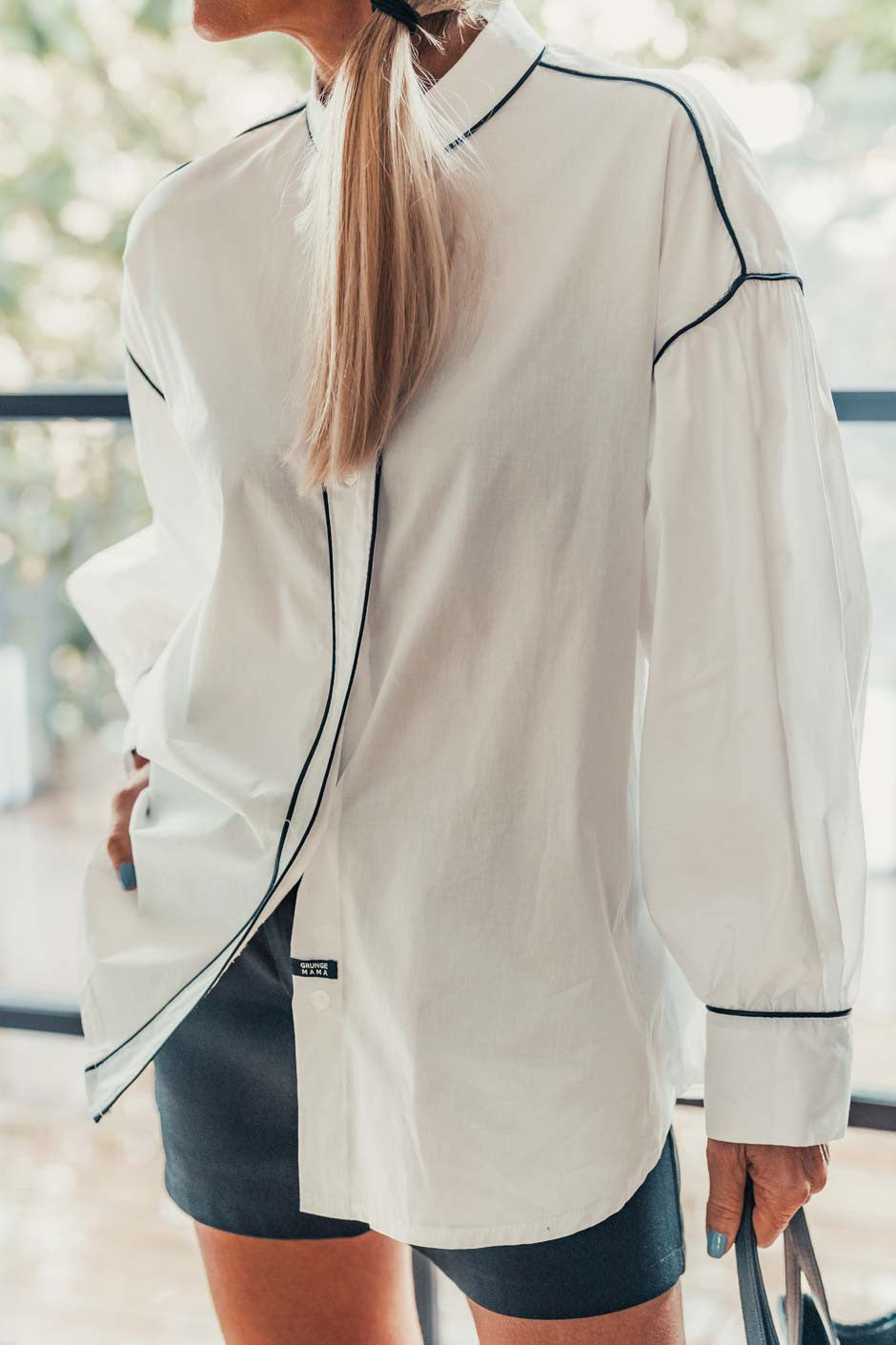 Chemise Grungemama Raya blanc