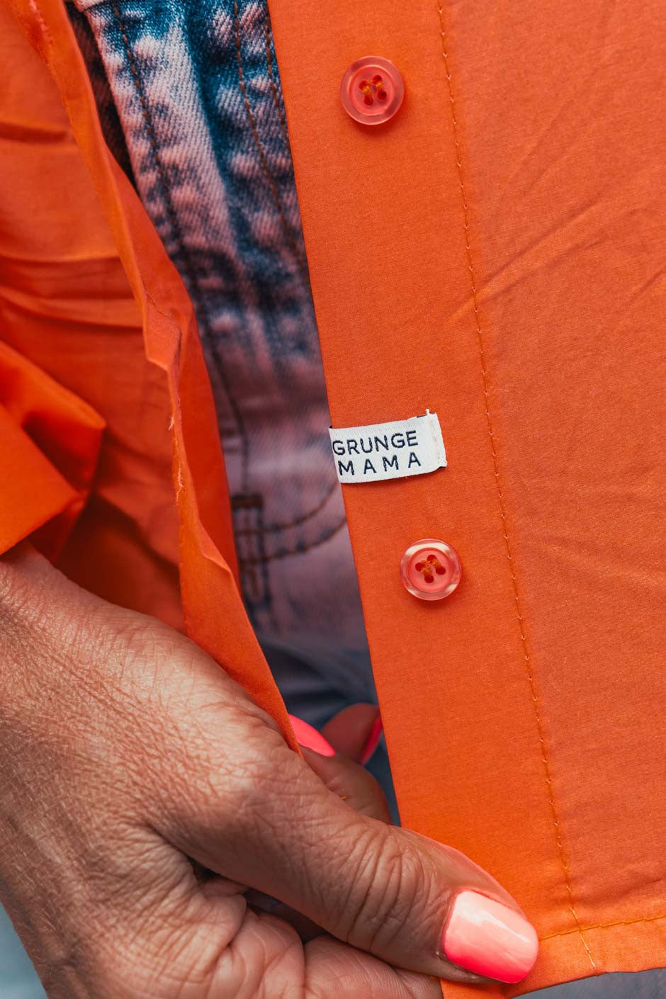 Chemise Grungemama Spazi orange