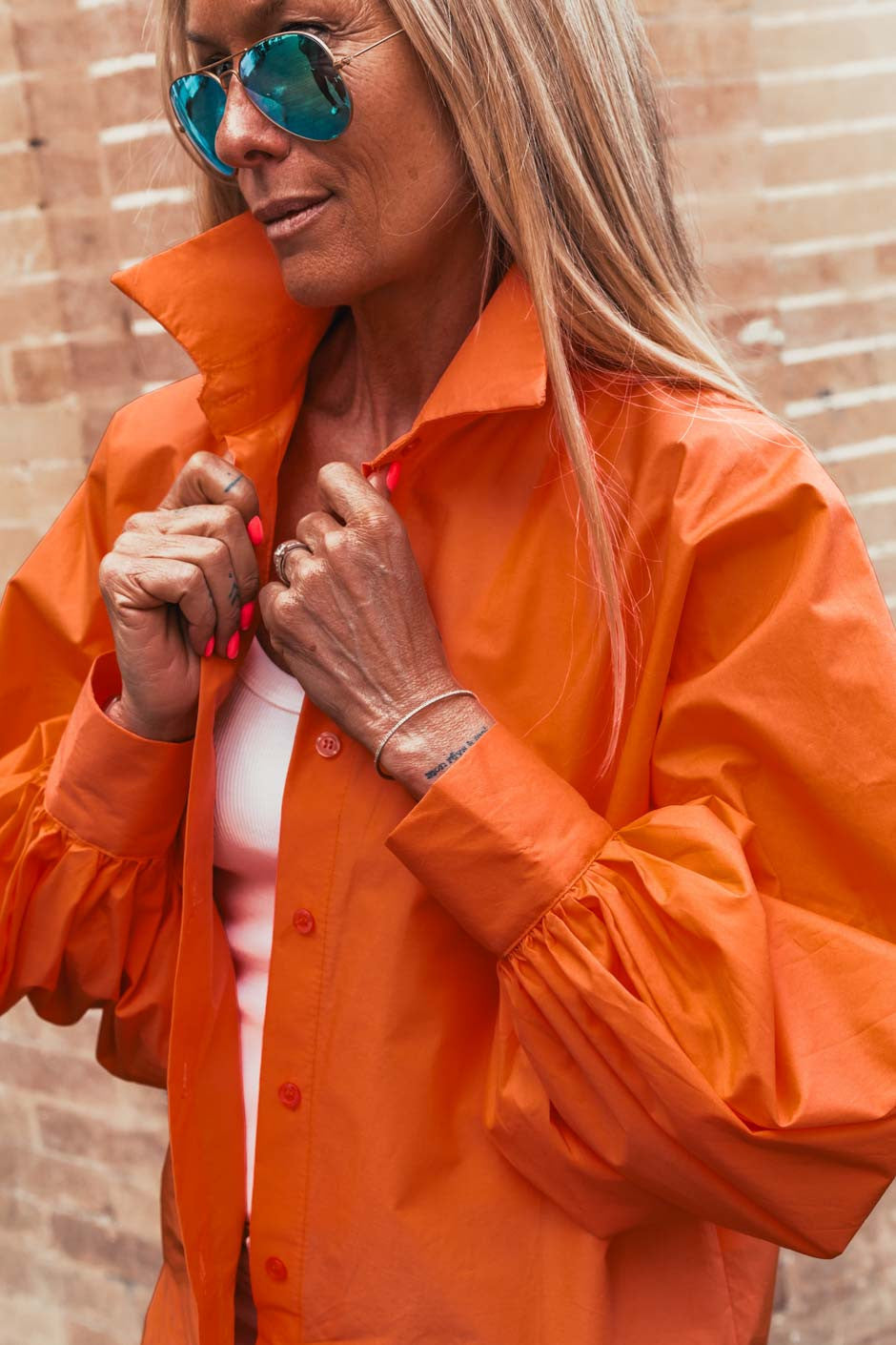 Chemise Grungemama Spazi orange