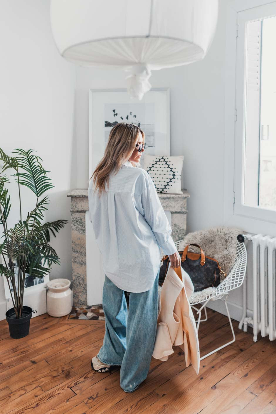 Chemise Grungemama Sunnyla raye bleu