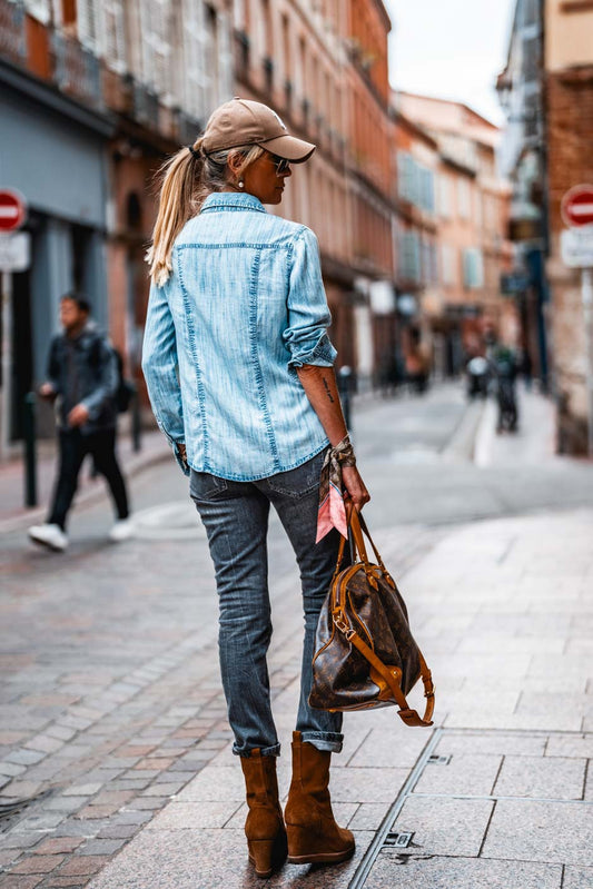 Chemise Grungemama Tylan bleu